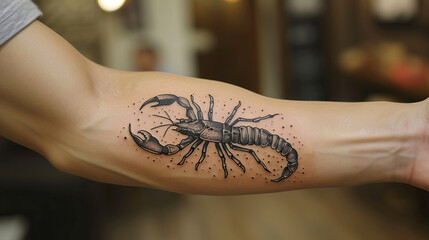 black and white geometric crustacean tattoo with detailing of lines and points of symmetry and balance.
Concept: symbol of strength, protection and sustainability. astrological sign and personal trans