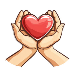 Fototapeta premium hands holding heart