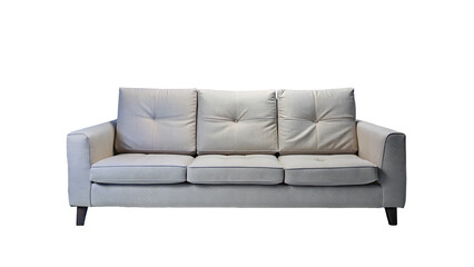 Transparent Cream Sofa PNG
