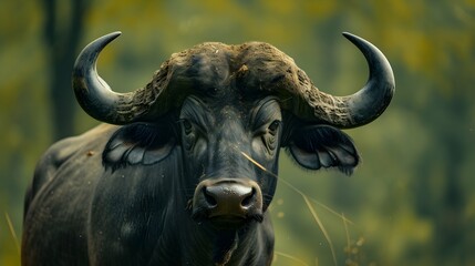 Naklejka premium a cinematic and Dramatic portrait image for buffalo