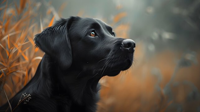 a cinematic and Dramatic portrait image for dog