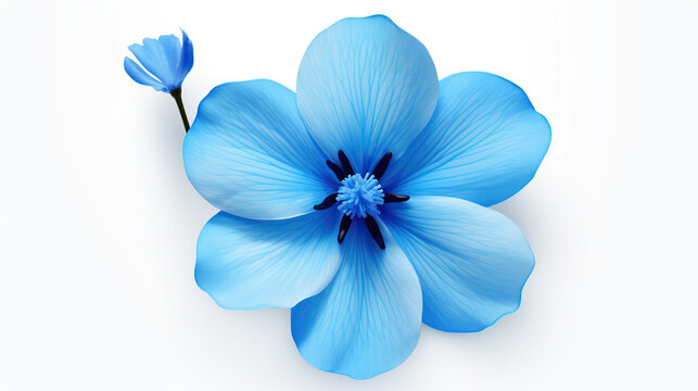 blue flowers generative ai
