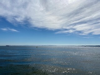 clouds over the sea