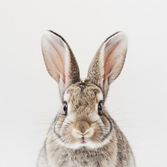 Fototapeta na wymiar cute rabbit studio shot on white background .