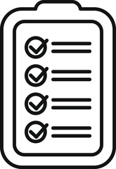 Coping skills clipboard icon outline vector. Resilience attitude. Tension affection