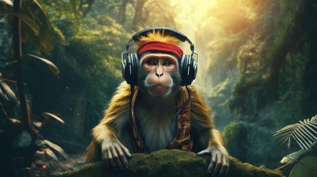 A monkey who decides to open his own music label in the jungle