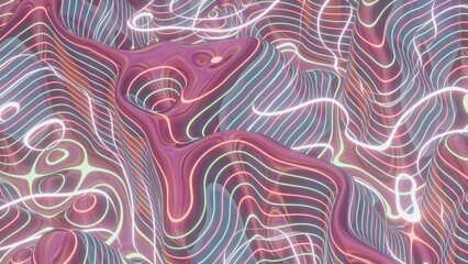 Neon retro wave, a vibrant and nostalgic aesthetic reminiscent of the 80s, featuring bright colors and bold geometric shapes.