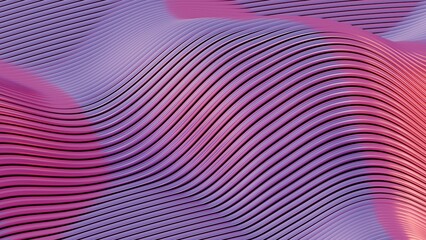 Waves of dynamic waveforms with effects, creating a visually rhythmic and harmonious composition.