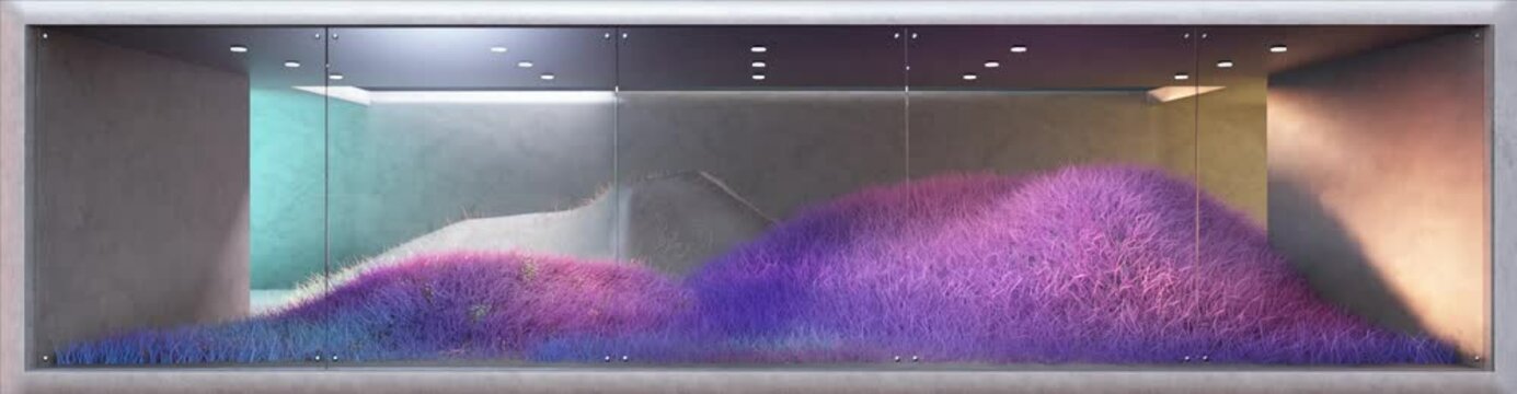 Beautiful plants and flowers growing naked eye 3d animation video material