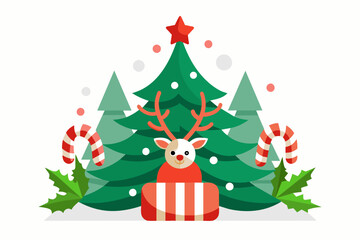 christmas vector on white background
