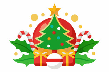 christmas vector on white background