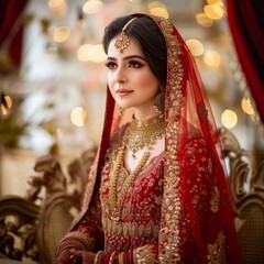 woman in traditional bridal dress