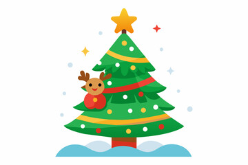 christmas vector on white background