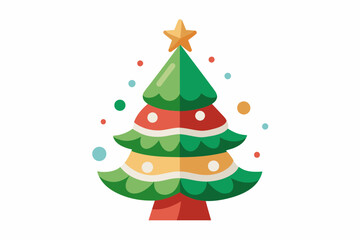 christmas vector on white background