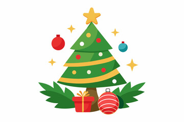 christmas vector on white background