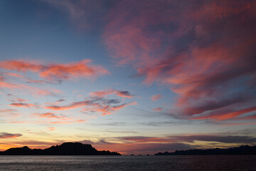 Sunrise Skies Over Sea & Islands
