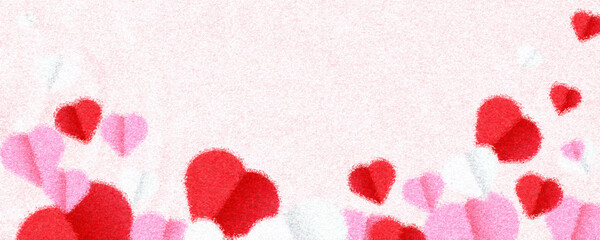 Beautiful background with velvet concept symbolizes love for Valentine's Day greetings and expressions of love 