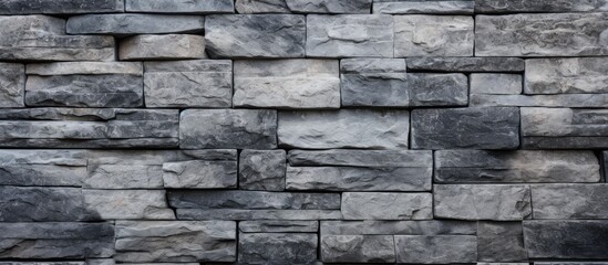 Fototapeta premium Modern granite stone block wall texture for exterior wall background