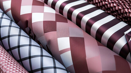 Obraz premium Refined Preppy Patterns in Polished Tone Background Ai Generative