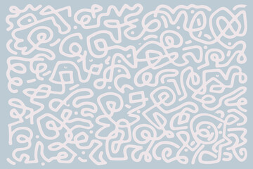 White Pattern on Blue Background