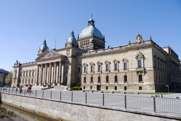 Fototapeta na wymiar Bundesverwaltungsgericht im Reichsgerichtsgebäude Leipzig