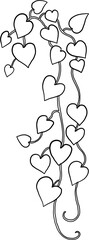 ivy plant drawing illustraivy plant drawing illustration.tion. - 753778713