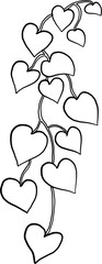 ivy plant drawing illustraivy plant drawing illustration.tion. - 753778722