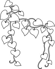 ivy plant drawing illustraivy plant drawing illustration.tion. - 753778726