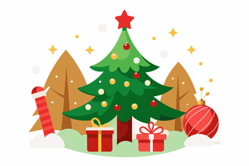 merry christmas vector svg on white background