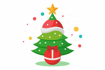 merry christmas vector svg on white background