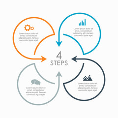 Infographic design template with place for your data. Vector illustration.