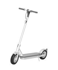 White electric scooter on transparent background © magraphics