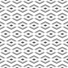 Seamless pattern. Chevrons, curves, diamonds ornament. Figures backdrop. Folk background. Geometric wallpaper. Ethnic motif. Digital paper, textile print, web design, abstract illustration. Vector