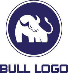 bull logo design template file