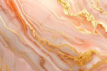 Elegant peach marble with gold streaks, ideal for refined backgrounds.