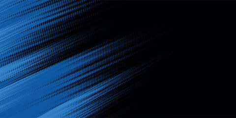 black and blue halftone speed pattern background.eps10