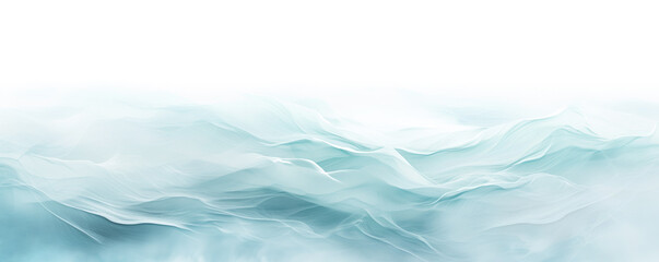 Abstract blue color waves background. White space above. Generative AI