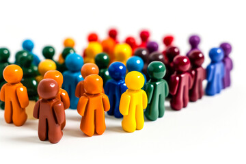 people 3d icon, on white background