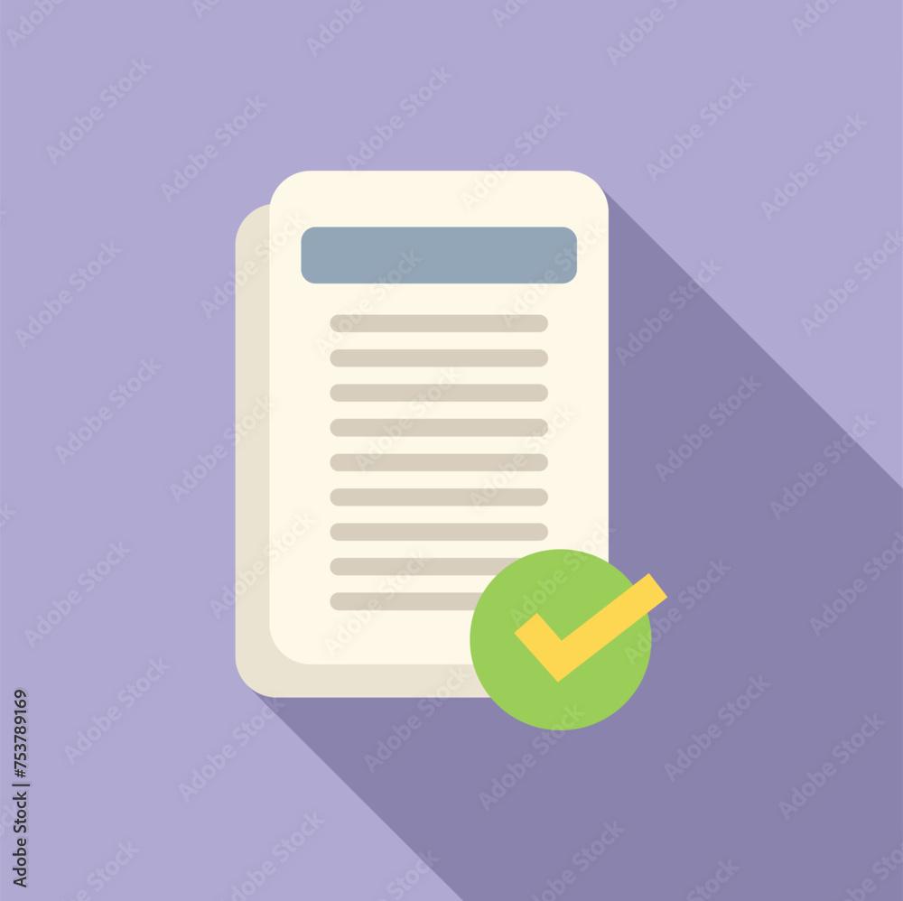 Poster code device verify icon flat vector. computer factor. two step vote