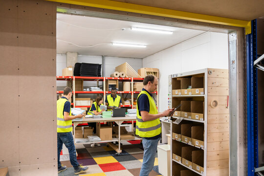 Usual Day At Warehouse Packaging Department