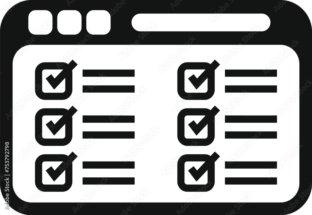 Poster online web registration icon simple vector. form number device. digital step data