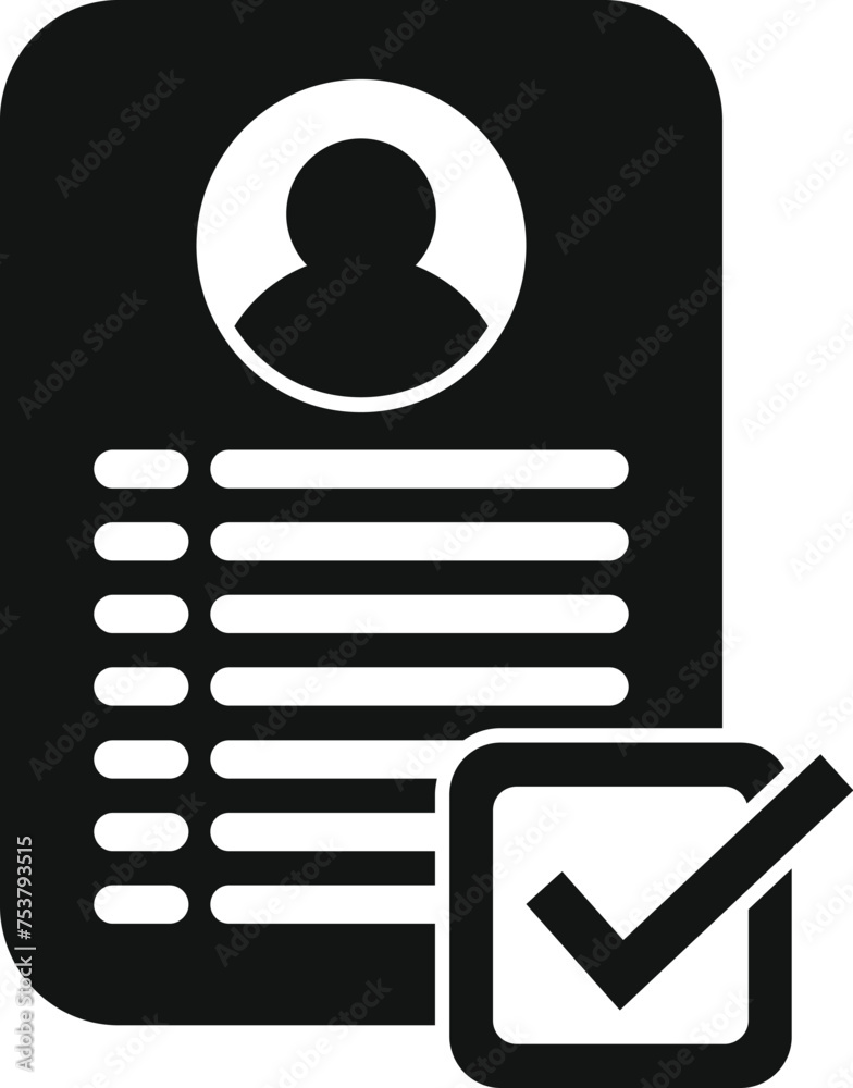Poster new form paper icon simple vector. form device computer. editable join factor
