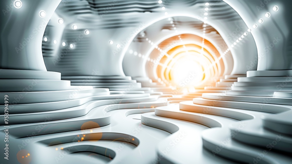 Poster developing a financial strategy for technology innovation. generative ai.