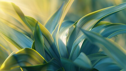 Flowing Serenity: Yucca's fluid form flows with serene elegance, like gentle waves of calm.