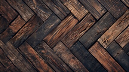 Close-up of brown wood grain for a rustic background - obrazy, fototapety, plakaty