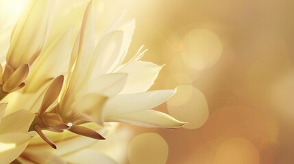 Glowing Elegance: Yucca's macro view sparkles with serene radiance, a sight of pure calm.