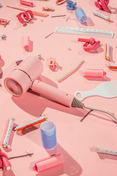 pinky hairdresser tools 