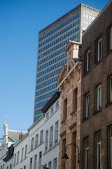 view of various buildings in the city of brussels in Belgium - 753803510