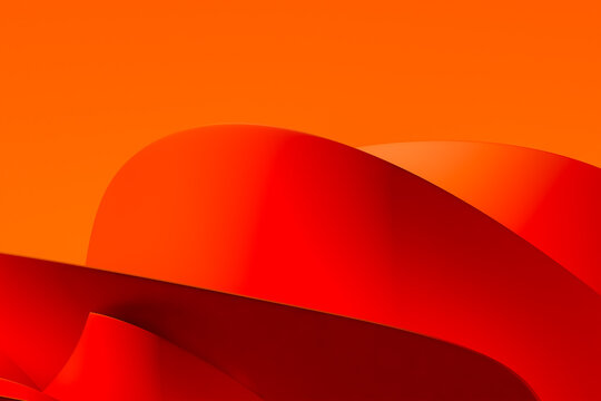 Red abstract background with geometric shapes