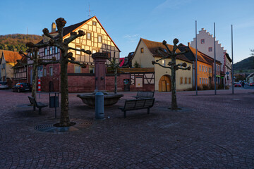 Historischer Altstadt in Euerdorf, Landkreis Bad Kissingen, Unterfranken, Bayern, Franken,...